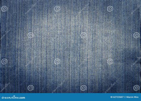 Blue Corduroy Fabric Texture Close Up Photo Background Stock Image