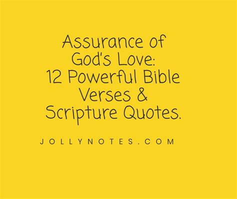 Assurance Of God’s Love 12 Powerful Bible Verses And Scripture Quotes Joyful Living Blog