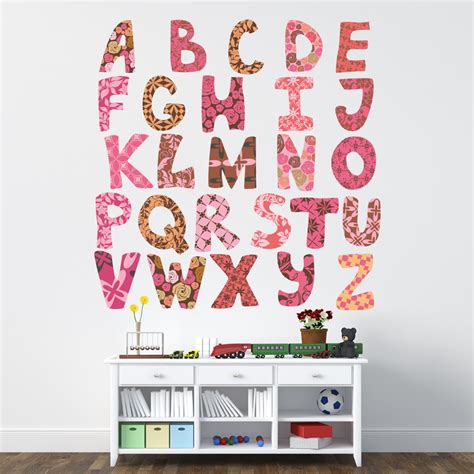 Adesivi Follia Kit Adesivo Murale Bambini Alfabeto