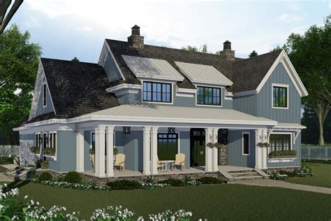 4 Bed New American Farmhouse Plan With First Floor Master 14683rk