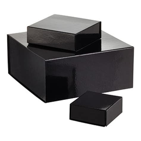 Black and white gift box, china, manufacturers, suppliers, factory, wholesale, cheap, customized. Glossy Black Collapsible Gift Boxes | The Container Store
