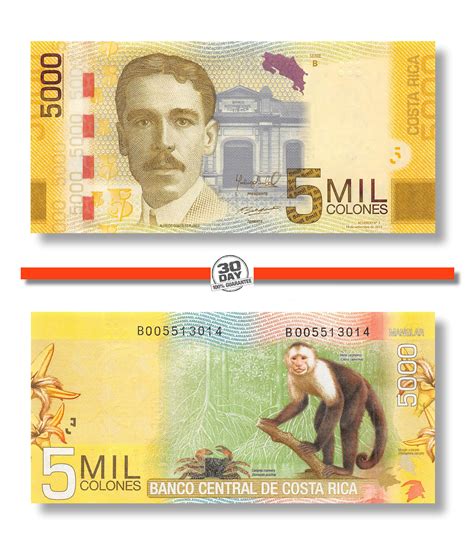 Costa Rica 5000 Colones 2012 Unc