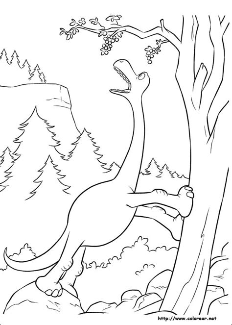 Dibujo De El Viaje De Arlo Un Gran Dinosaurio Para Colorear Dibujos Para Colorear