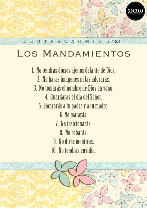 Los 10 Mandamientos Para Niños Mandamientos Para Niños Arte Y