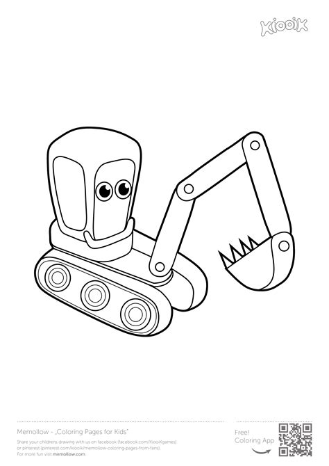 Free Printable Excavator Coloring Pages Coloring Reference