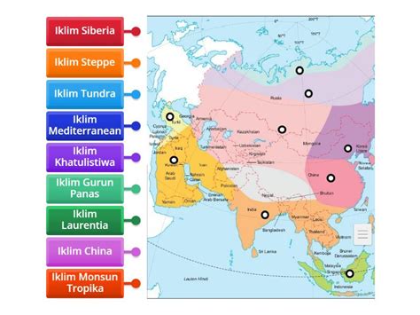 Taburan Iklim Di Asia Tingkatan 2 Geografi Labelled Diagram