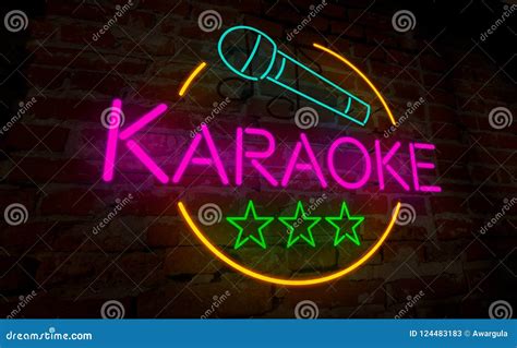 Karaoke Neon Retro Stock Illustration Illustration Of Nightlife