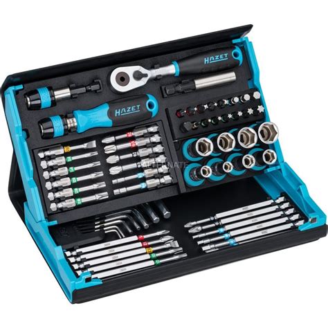 A Tool Kit With Tools In It On A White Background