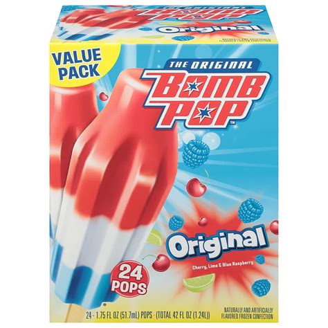 Bomb Pop The Original Ice Pops Value Pack Shop Ice Cream And Treats At