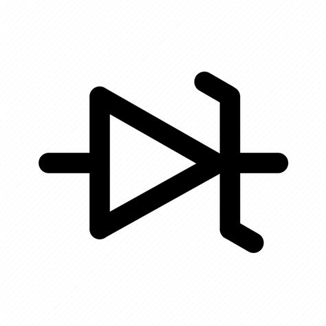 Circuit Digital Diode Diode Zener Electronic Zener Icon Download