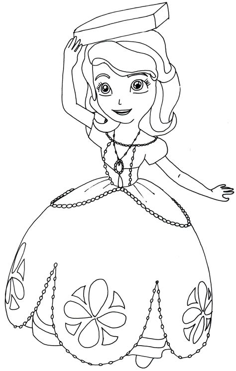 Sofia The First Coloring Pages April 2014