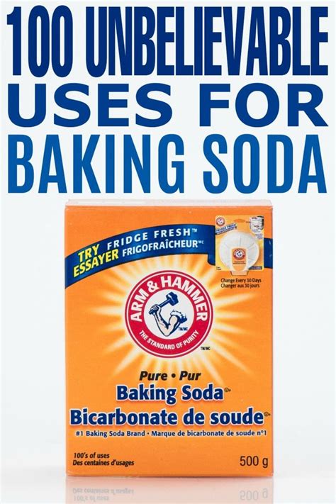 A Box Of Baking Soda Sitting On Top Of A White Table Next To An
