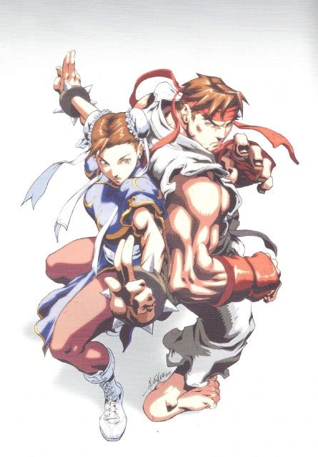 Street Fighter Ryu And Chun Li Minitokyo