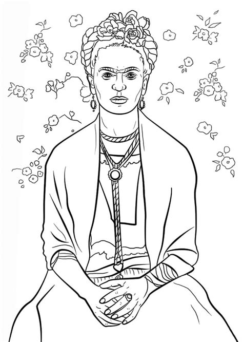 Desenhos De Frida Kahlo Para Colorir E Imprimir Colorironline Com