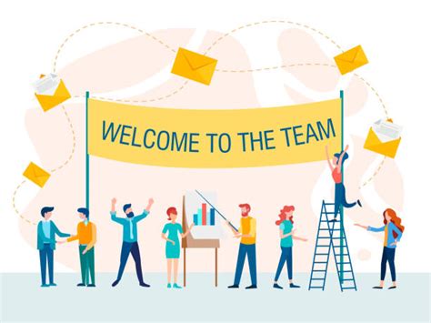 Welcome To The Team Illustrations Royalty Free Vector Graphics And Clip