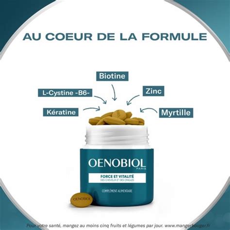 Oenobiol Force Et Vitalité Capsules Beauté Cheveux Ongles