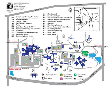 Facility Map Dayton Va Medical Center Ohio