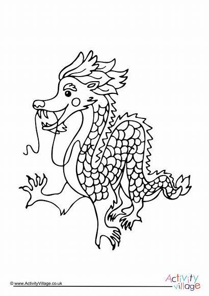 Chinese Dragon Coloring Pages Colouring Printable Animals