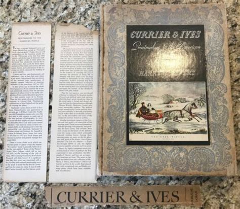 Currier And Ives Printmakers To The American People Special Edition Book