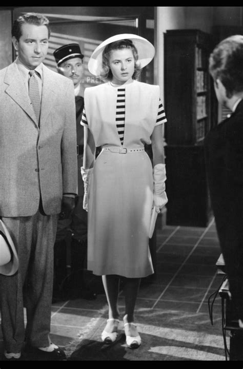Ingrid Bergman In Casablanca Costumes Designed By Orry Kelly Ingrid