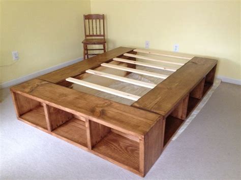 Underbed Storage Stained Cubbies This One Is Queen Size Diy