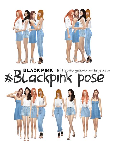 Sims 4 Blackpink Pose 1 The Sims Book