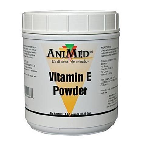 Suitable for all breeds, sports, and. Vitamin E Horse Supplement Powder from AniMed™ | Jeffers Pet