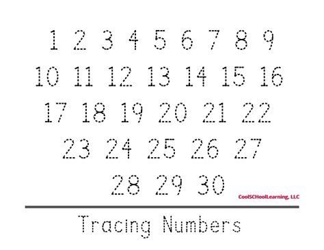 Number Tracing Printable 1 100 Worksheets For Kids Etsy