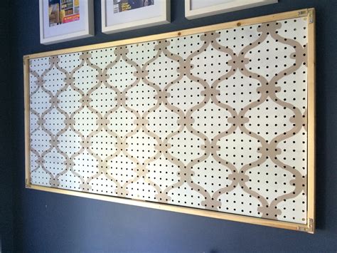 How To Paint Pegboard Build A Pegboard Frame Jenna Burger Design Llc