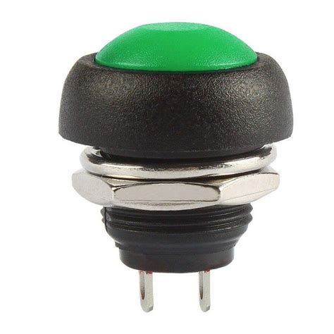 12mm Momentary Push Button Green