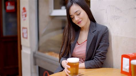 Young Woman Relaxing Enjoying Beer Stock Footage Sbv 305370996 Storyblocks