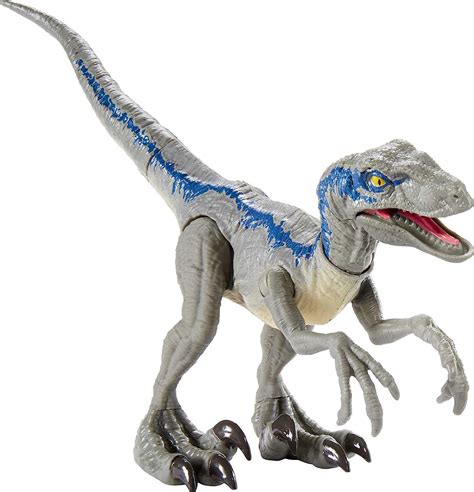 Jurassic World Savage Strike Velociraptor Azul Juguetes Y