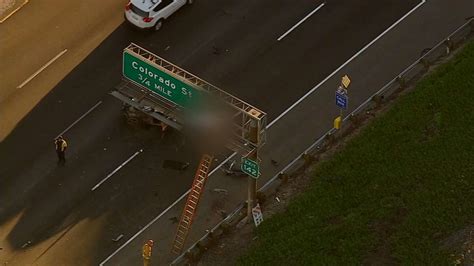 Victim Ejected Onto 5 Freeway Sign After Crash Near Griffith Park