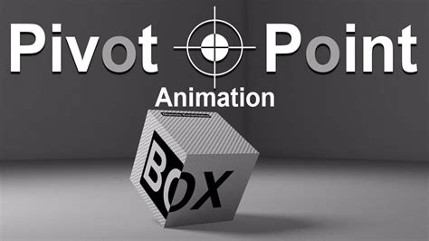 3ds Max Animation Pivot Point Youtube