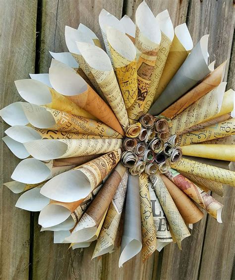 Diy Rolled Paper Wreath Shesavvy Rolled Paper Wreath Paper Wreath