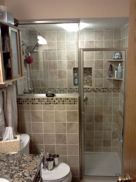 Ebay for small bathrooms remodeling ideas. Bathroom Remodel Conversion From Tub To Shower With Privacy Wall | Small bathroom renovations ...