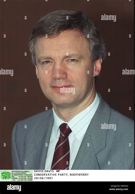 David Davis Mp Conservative Party Boothferry 06 June 1991 Stock Photo