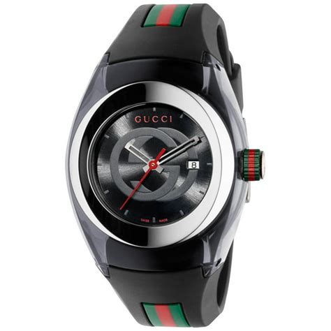 Gucci Gucci Unisex Sync Rubber Black 46mm Watch Ya137101 Walmart