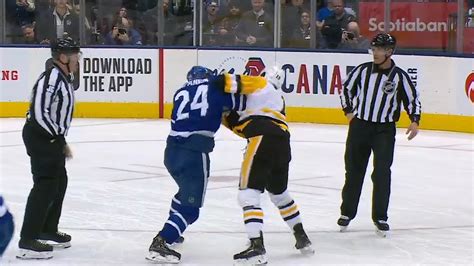 Nhl Fights Of The Week Things Get Rough In Toronto Youtube