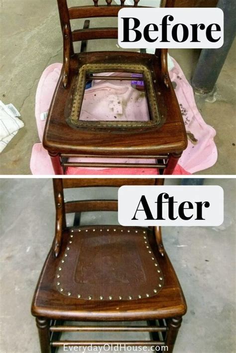 How To Replace A Leather Seat In An Antique Chair Antique Dining