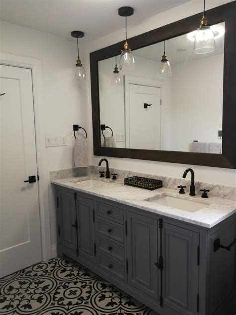 20 Dark Grey Vanity Bathroom Ideas Pimphomee