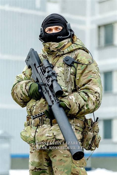 Russian Spetsnazs Sniper Armed With The Vks Vichlop Military