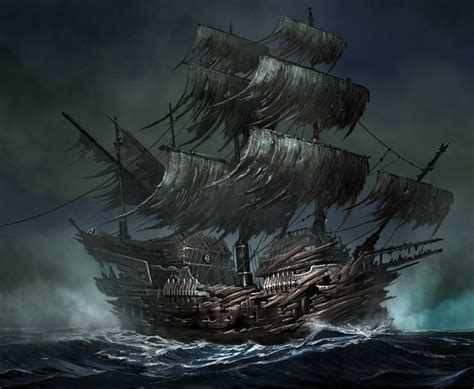 Inside of the mine shaft with fog. Pirates Age Card Game illustration_ | Pirate ship art ...