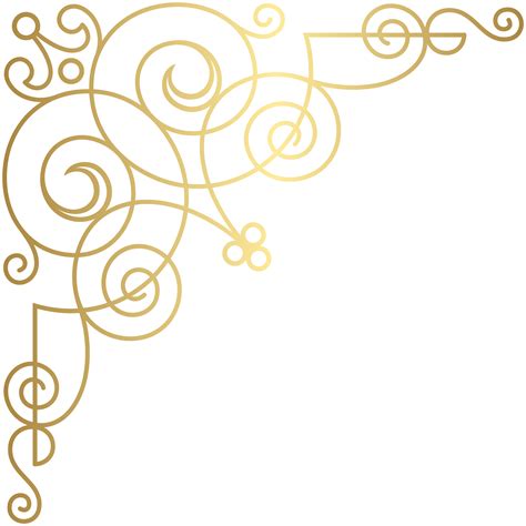Gold Corner Clip Art Image Gallery Yopriceville High Quality Images