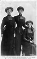 The Duchess Royal (Duchess of Fife) and Princesses Alexandra and Maud ...