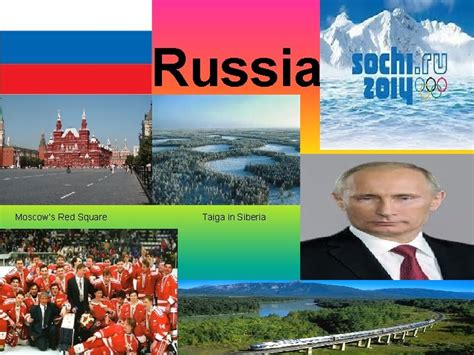 Russia Moscows Red Square Taiga In Siberia Map