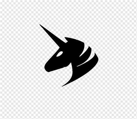 Logo Unicorn Silhouette Unicorn Head Angle Monochrome Wikimedia