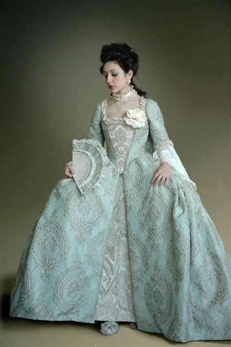 Christmas Marie Antoinette Gown Dress Rococo 18th Century Europe Historical Rose Dress Gown Sack