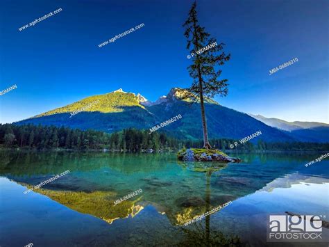 View Of Hintersee Lake Near Ramsau Berchtesgaden National Park