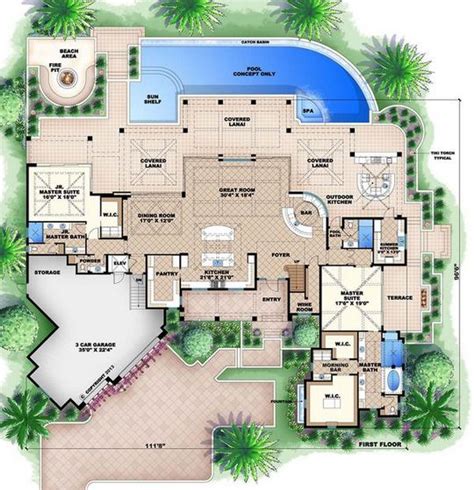 20 Modern Mansion Floor Plans Pictures House Blueprints